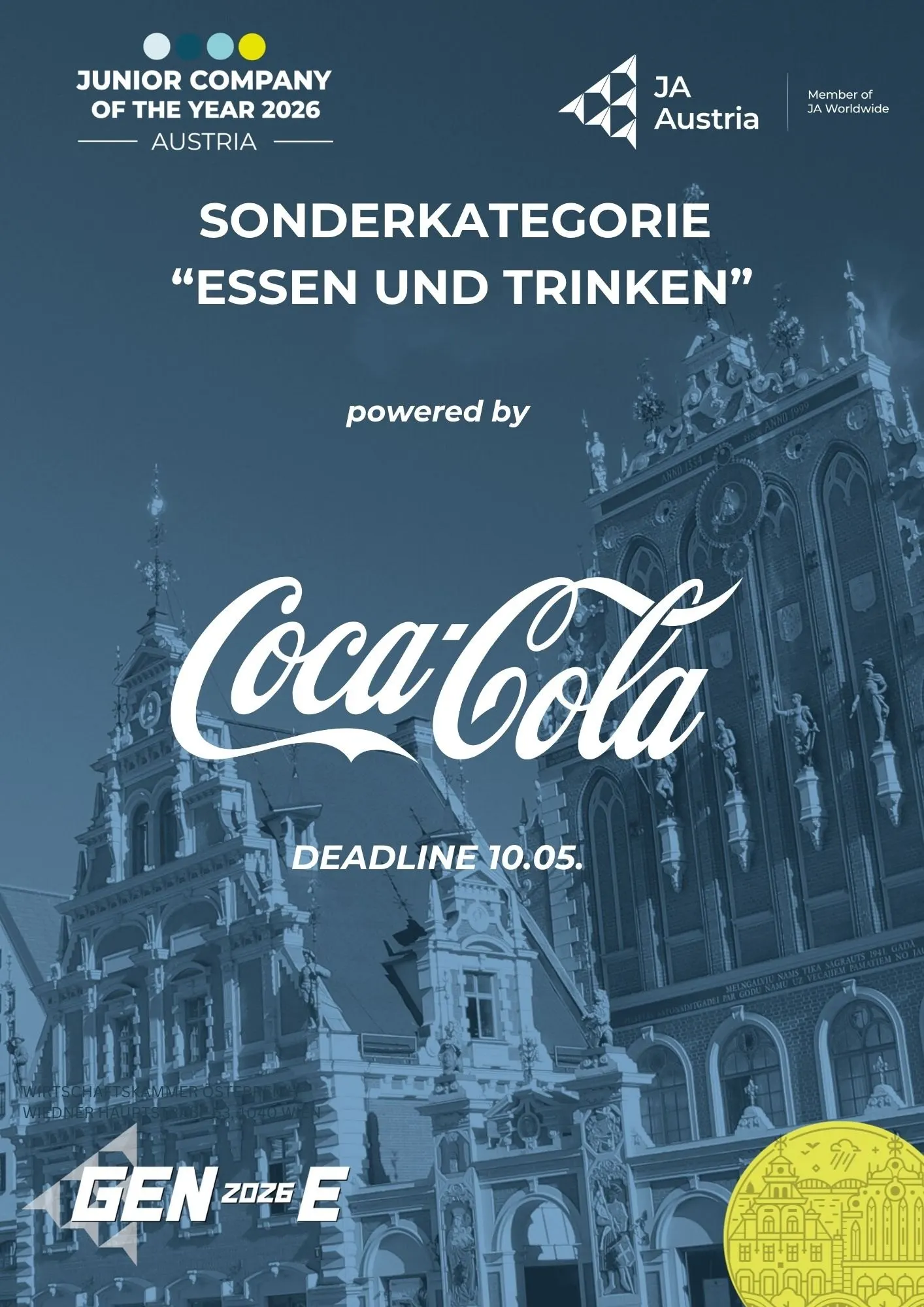 Plakat Sonderkategorie Essen und Trinken, powered by Coca-Cola